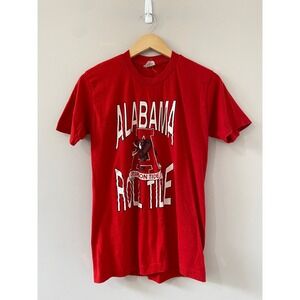 Alabama Crimson Tide Vintage 90s Roll Tide Retro Graphic T Shirt Red Youth LARGE